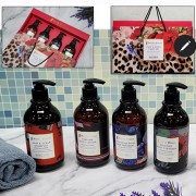 명품 선물세트 500ml 4종(헤어샴푸+단백질 트리트먼트+바디클렌저+바디로션)명절선물세트 답례품