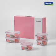 [글라스락] 클래식 직정 5조(핑크) GLA-05