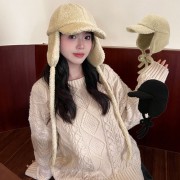한파대비 몽글 귀달이 모자