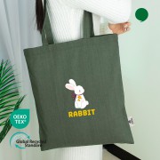 오코텍스리사이클 카키 컬러 라이트에코백 (38cm*42cm)