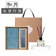 (송월타올) 40수코마무지40(180g) 디퓨저세트 (40수코마무지40(180g) + 시즈넬플라워 디퓨저50ml)