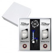 타이틀리스트 PRO V1x 6구 볼마커칩 자석티 고급 싸바리케이스
