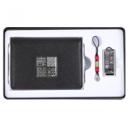 수복문자도자개소가죽명함지갑+수복문자도자개USB (8GB~64GB)