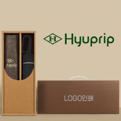 협립3단60 카라비너10K 거꾸로 300T고밀도 완전자동 우산 and 협립40수호텔코마180타월-세트
