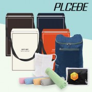 접이식 스포츠 백팩[PMB-01] + 뱀부얀 쿨타올 + 메쉬 귀걸이 쿨 마스크 + 라인 쿨 토시 4종 세트