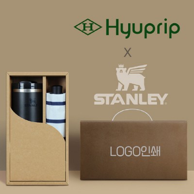 협립3단 스트라이프 수동우산 +스탠리887ml 텀블러-세트