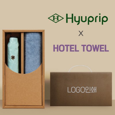 협립3단50카본6K초경량고밀도암막수동우양산 +코마40수180호텔타월-세트