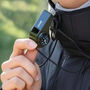 지엠 호신용( 호루라기+ 나침반 +온도계)호각 경보기 안전용품 아동 여성 비상용