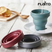 플라이토 실리콘 파스텔 휴대용 접이식컵
