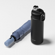 에디토 선물세트 ( 골드버튼 3단 자동 양우산 + 스테인리스304 스포츠 텀블러 650ml)