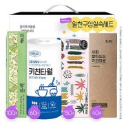 롤백 롤키친타올 미용티슈 빨아쓰는키친타올 4종세트