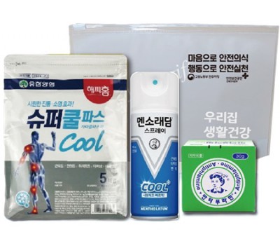 유한양행 구급키트 18호(쿨파스,멘소래담 쿨스프레이,안티푸라민 3종세트)