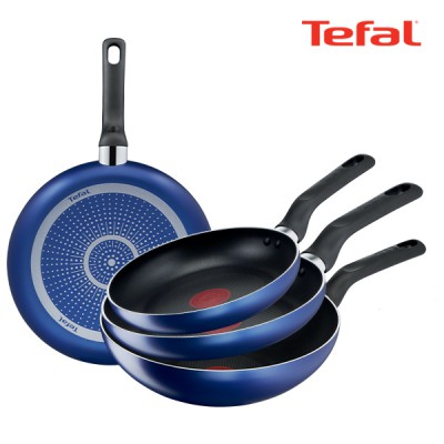 테팔 팬&냄비 PTFE 미드나잇 블루 4종세트 (프라이팬 20cm + 24cm + 26cm + 볶음팬 28cm)