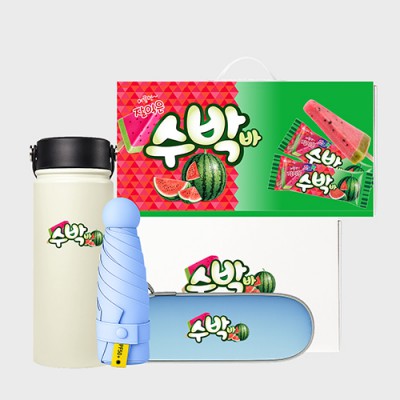 라이프스타일 85호 (카리브 텀블러 530ml+슈가닷 5단 원형 캡슐 암막 양우산)