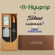 협립 3단 슈퍼 암막 고밀도 원목곡자 완전자동 우양산 +배터리+락앤락 메트로머그+타이틀리스트 골프공 6구-세트