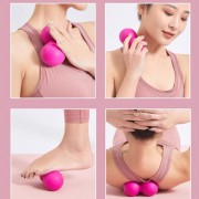 지압 안마볼 마사지볼1 + 사은품 보온 보냉 온도 텀블러, 땅콩볼 마사지기 다양 스트레칭 지압볼 건강용품 선물용 사은품 기념품