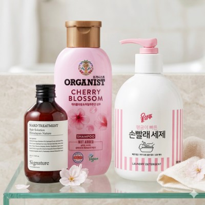 LG 샴푸 트리트먼트 애경 손빨래세제 3종세트