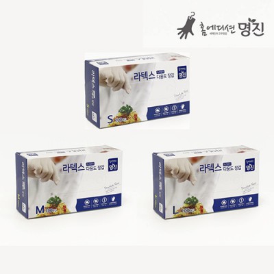 명진 이그제미네이션 라텍스장갑 (S/M/L)
