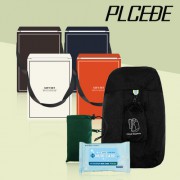 [플씨드] 접이식 스포츠 백팩(PMB-02) + 일체형 포켓 돗자리(소형) + 손소독 물티슈(10매) 3종 세트