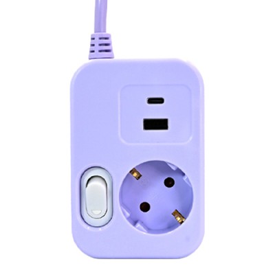 러그박스 1구 스윙탭 USB C타입 멀티탭 1.5m