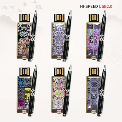 빛나 K-ART 시리즈 자개 2종세트 (USB메모리+자개볼펜 2.0 4~128GB) 6종 이미지