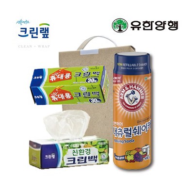친환경스위트홈세트66호(암앤해머베이킹소다+크린랩휴대용+친환경크린백)