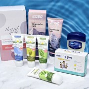 (카밀 핸드크림 로션+ 바세린+ 핑크솔트 치약+ 아이깨끗해 비누) 선물세트/ 판촉 사은품 선물용 답례품 단체 행사 기념 홍보 기프트/ 핑크소금 화장품 휴대용