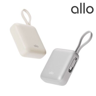 알로코리아 1001PPS 큐브 미니 초고속충전 일체형 보조배터리 35W 10000mAh