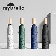 마이브렐라 UV 우드 3단 수동 암막 양우산(UPF50+)