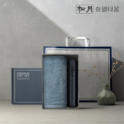 송월타올 1P + 전동와인오프너 1P 선물세트