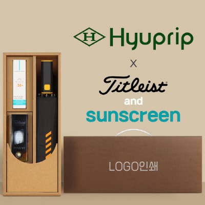 협립 3단60 슈퍼TEN(10K) 컨테이너 완전자동우산 +선크림+타이틀리스트 골프공 3구-세트