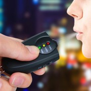 음주측정기 LED불빛 알콜 운전 단속기 알콜측정기, 휴대용 차량 안전용품, 판촉 사은품 답례품 선물