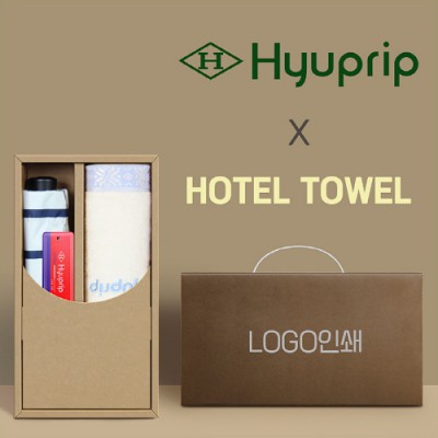 협립3단 스트라이프 수동우산 + 협립눈꽃타월-세트