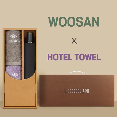 가르시아 3단60 10K 초고밀도 완전자동우산 +협립호텔코마170타월2P-세트