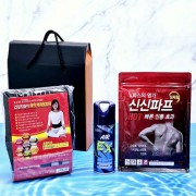 신신제약 신신파스5매+뿌리는 에어파스+자석 허리 보호대+기프트박스 건강 선물용품 선물세트 판촉 사은품 답례품 기프트