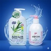 프리미엄 친환경 주방세제 허브식초 470g 애경 손빨래 울샴푸 펌프형 380ml