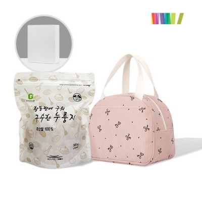 세트)누룽지320g + 봉봉코듀로이 보냉백