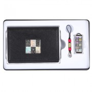 신문자도자개소가죽명함지갑+신문자도자개USB(8GB~64GB)