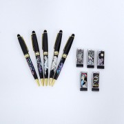 나빌레라 자개USB 자개고급볼펜 2종세트 블랙에디션(신수문양) (8G~32G)
