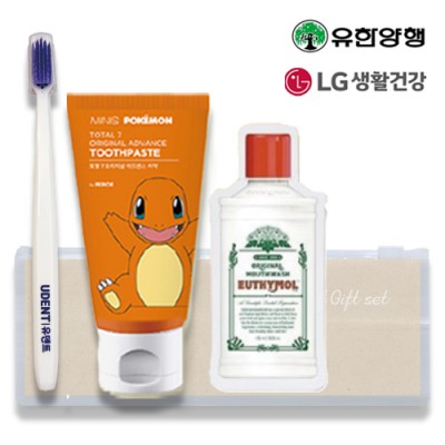 LG생활건강 유덴트 3호(치약50g+알칫솔1개+유시몰가글15ml)