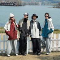로페리아 남녀공용 루즈핏바람막이 점퍼(0216348)
