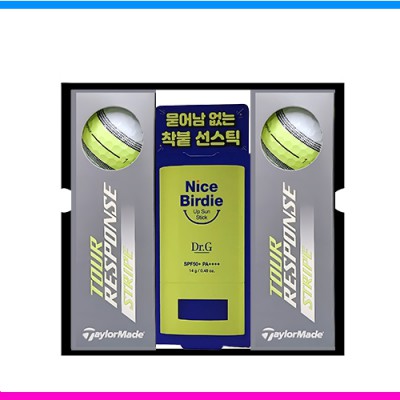 테일러메이드 투어 리스폰스 스트라이프 6구 닥터지 (Dr.G) 선스틱 선물세트 (3pc)