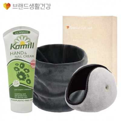 브생건 방한세트 91호(벨벳 넥워머+카밀 핸드크림100ml+청음 귀마개)