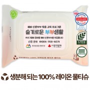 에코닉 생분해 그린 투명캡형 물티슈 60g (20매)