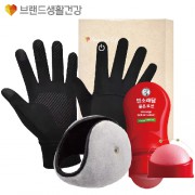 브생건 방한세트 115호(스마트 방한장갑+청음 귀마개+멘소래담 롤온 로션)