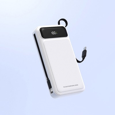 뉴에이커 LCD PD 20W 20000mAh 미니보조배터리 일체형 + C타입 케이블