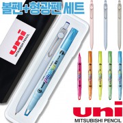 uni유니볼젠토베이직수성펜(0.38/0.5/0.7)+프로퍼스윈도우형광펜세트