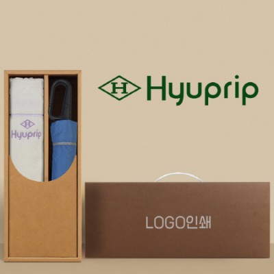 협립3단60 카라비너10K 거꾸로 300T고밀도 완전자동 우산 and 협립눈꽃타월-세트