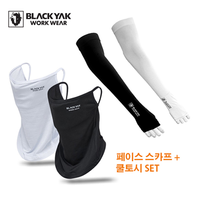 블랙야크 BLACKYAK 2026년형 여름 UV차단 쿨링 2종 세트 (쿨토시+페이스 스카프)