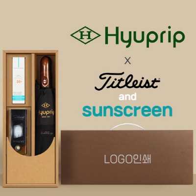 협립 3단 70 완전자동우산 +선크림+타이틀리스트 골프공 3구-세트